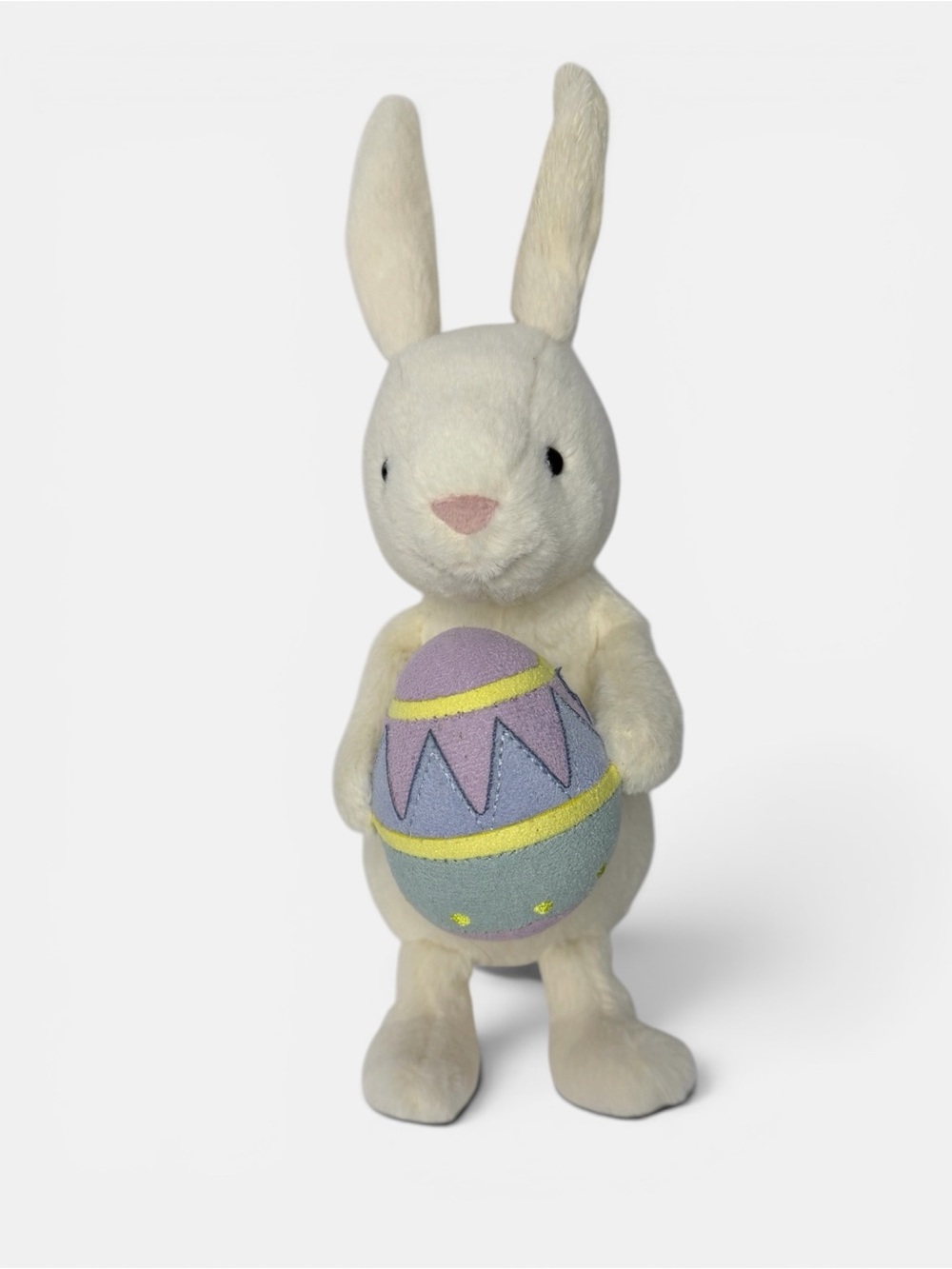 Jellycat 7” Bobbi Bunny Holding an Egg Rabbit Plush Stuffed Animal EUC